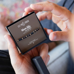 Bracelet homme code morse "Mon Fils"