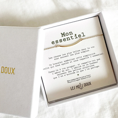 Bracelet Mon Essentiel - cordon doré