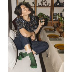 Chaussettes à paillettes - Samba verte