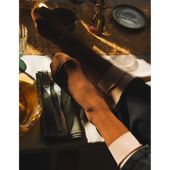 Chaussettes à paillettes - Boogie-Woogie Marron