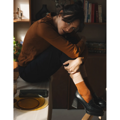 Chaussettes à paillettes - Boogie-Woogie Marron