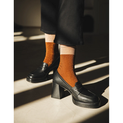 Chaussettes à paillettes - Boogie-Woogie Marron