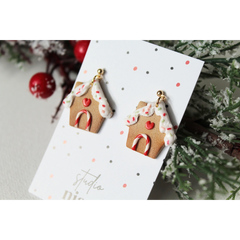 Boucles d'oreilles Gingerbread House