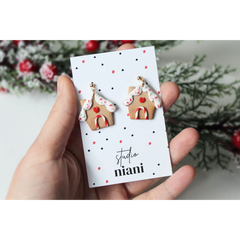 Boucles d'oreilles Gingerbread House