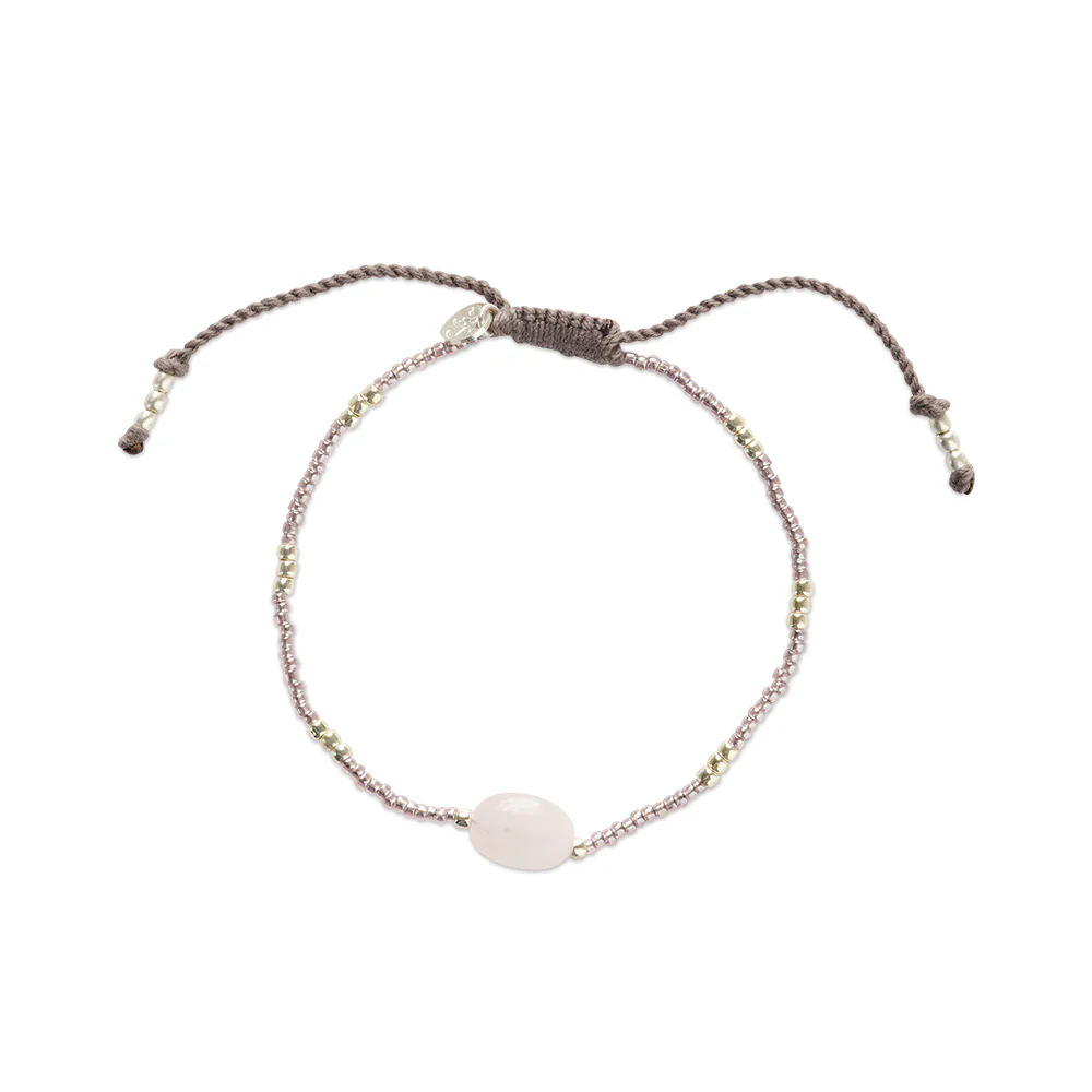 Bracelet Envie Quartz Rose - Argenté