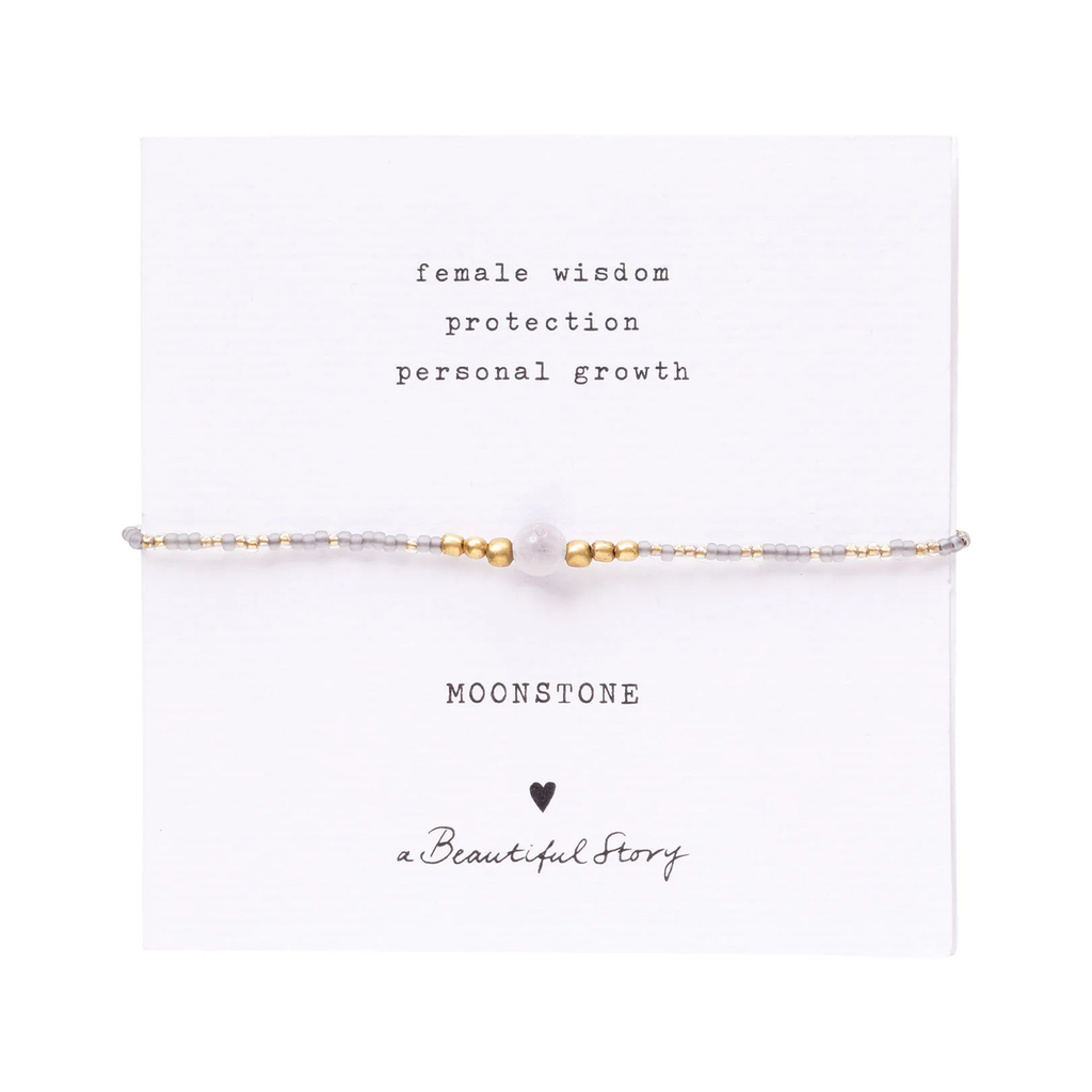 Bracelet Iris Pierre de lune - doré