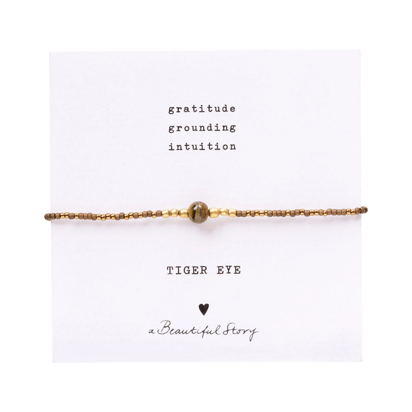 Bracelet Iris Oeil de Tigre - doré
