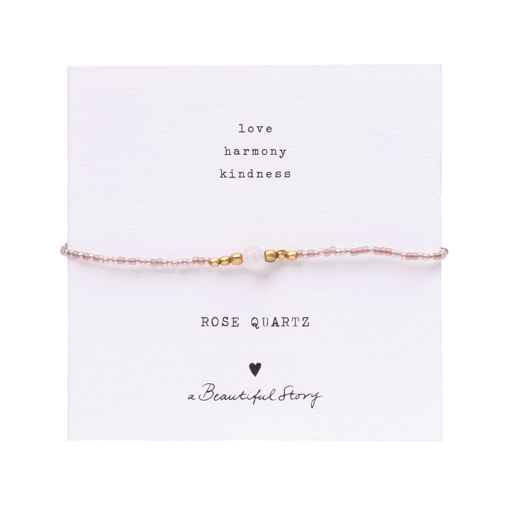 Bracelet Iris Quartz rose - doré