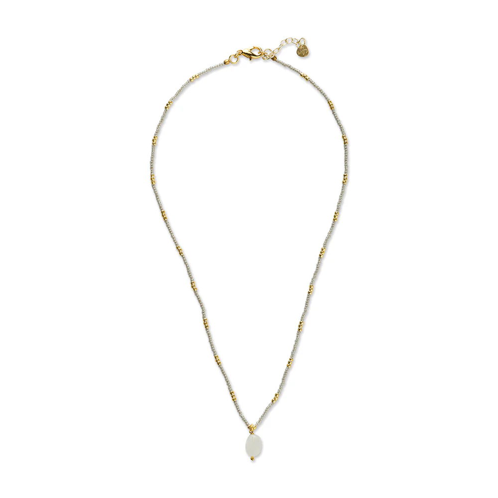 Collier Pierre de Lune - doré