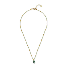 Collier Aventurine - doré