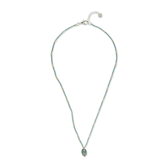 Collier Labradorite - argenté