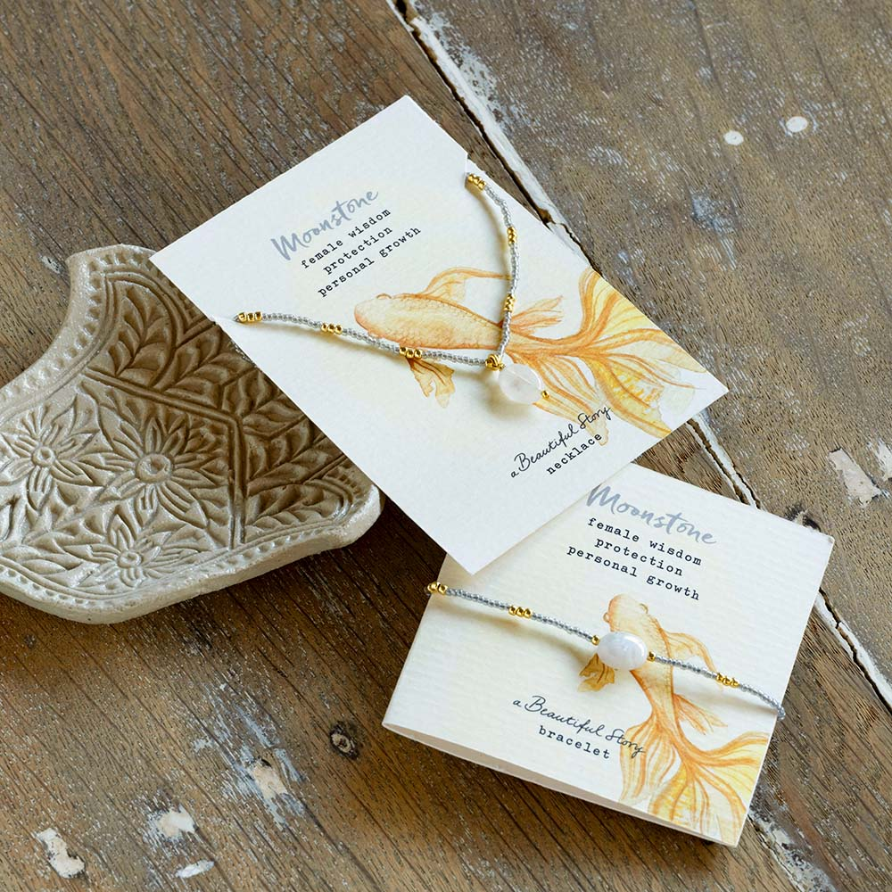 Bracelet Envie Pierre de lune - Doré