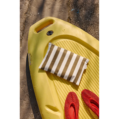 Pochette Lili - Rayures Olive / Greige