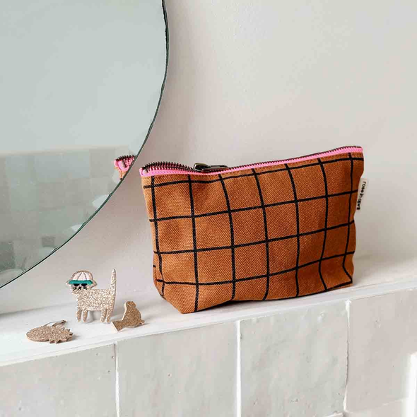 Pochette Sofia - School check Ginger