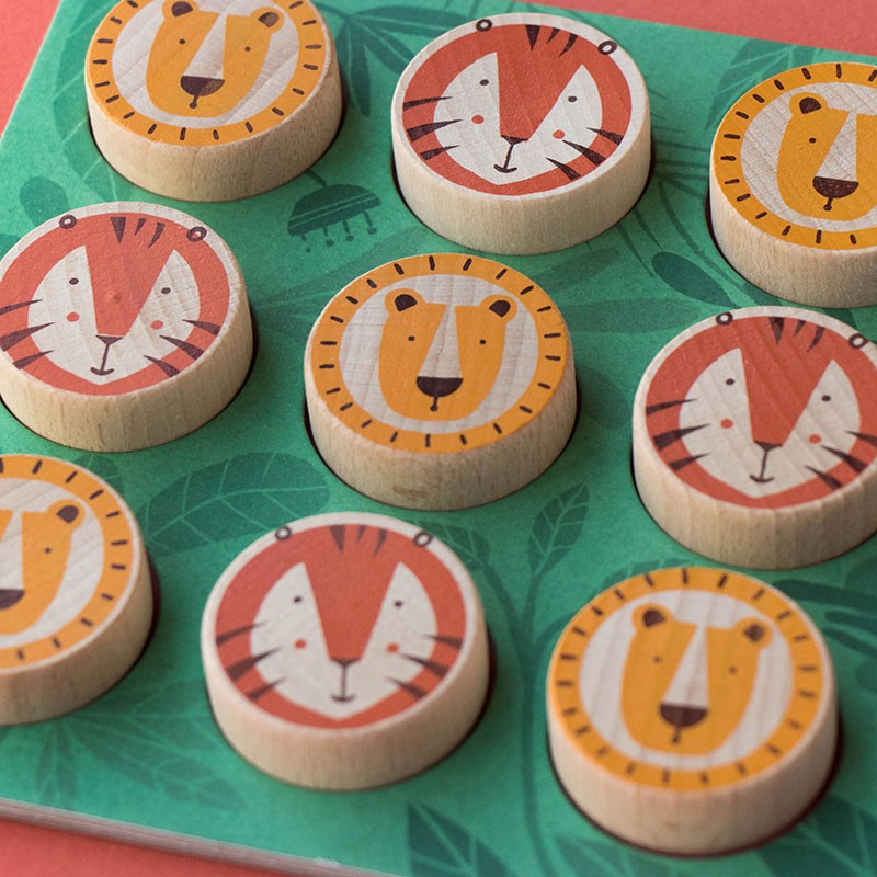 Lion & Tiger Tic Tac Toe