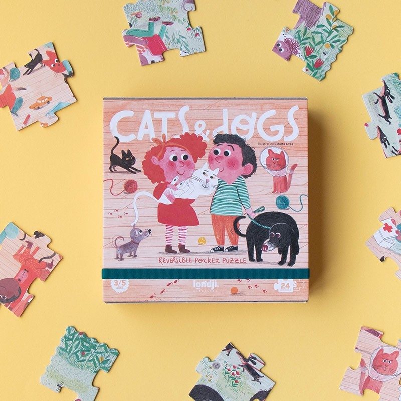 Puzzle de poche - Cats & dogs