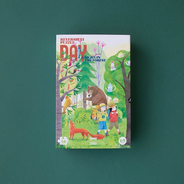 Puzzle - Night & Day in the Forest