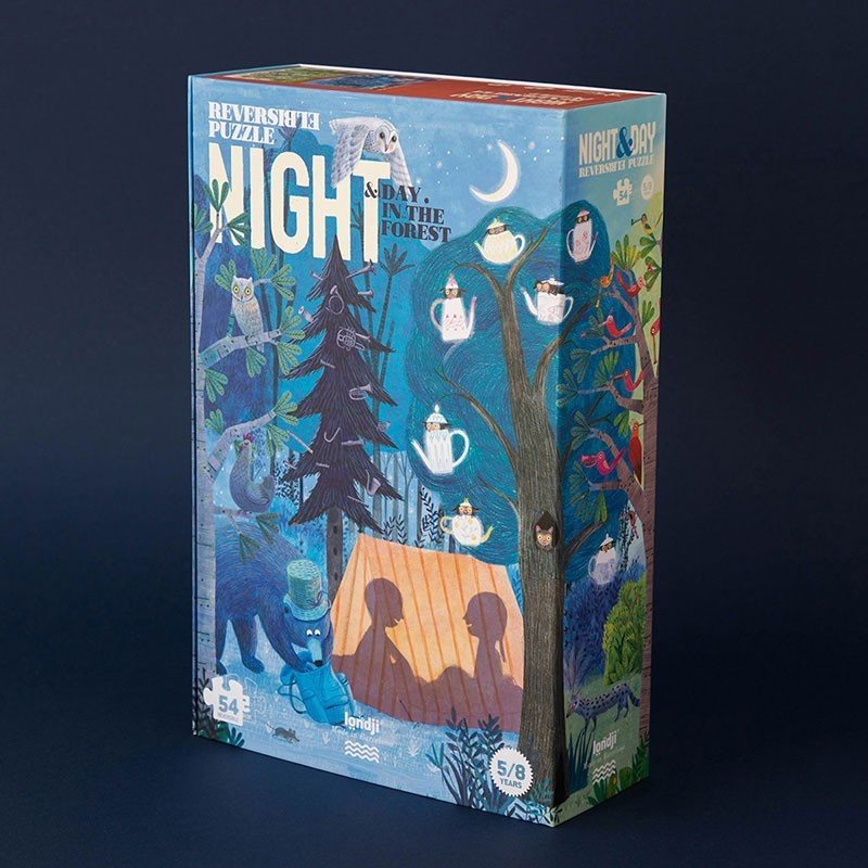 Puzzle - Night & Day in the Forest