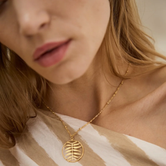 Collier pendentif Feuillage