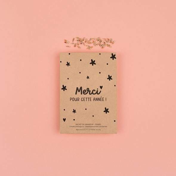 Sachet de graines - Merci pour cette année