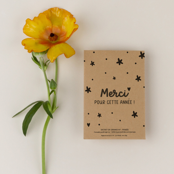 Sachet de graines - Merci pour cette année