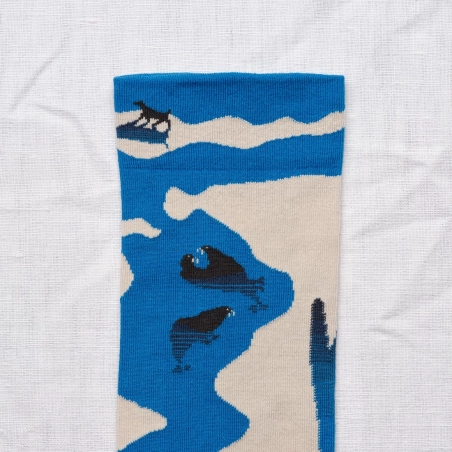 Chaussettes Banquise Gris-clair