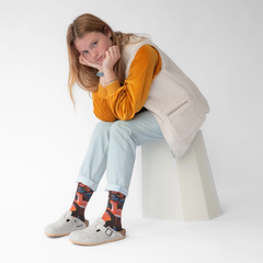 Chaussettes Animaux Terre d'Ombre