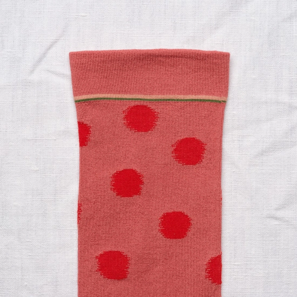 Chaussettes Pois Rouges Fanés