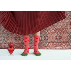 Chaussettes Pois Rouges Fanés