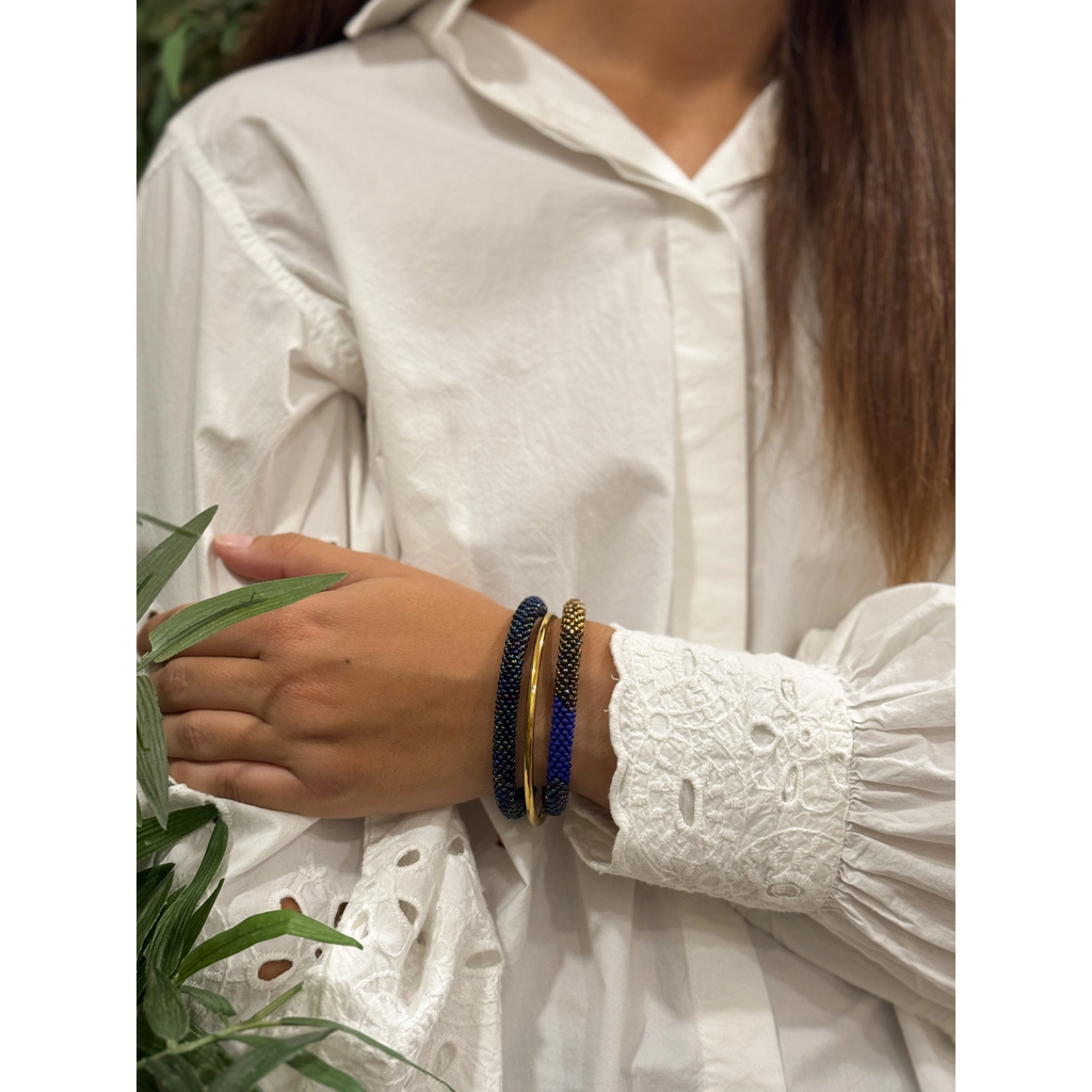 Bracelet népalais bleu rainbow