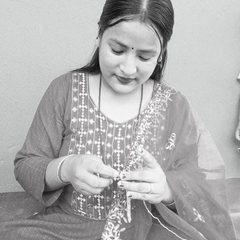 Bracelet népalais bleu roi