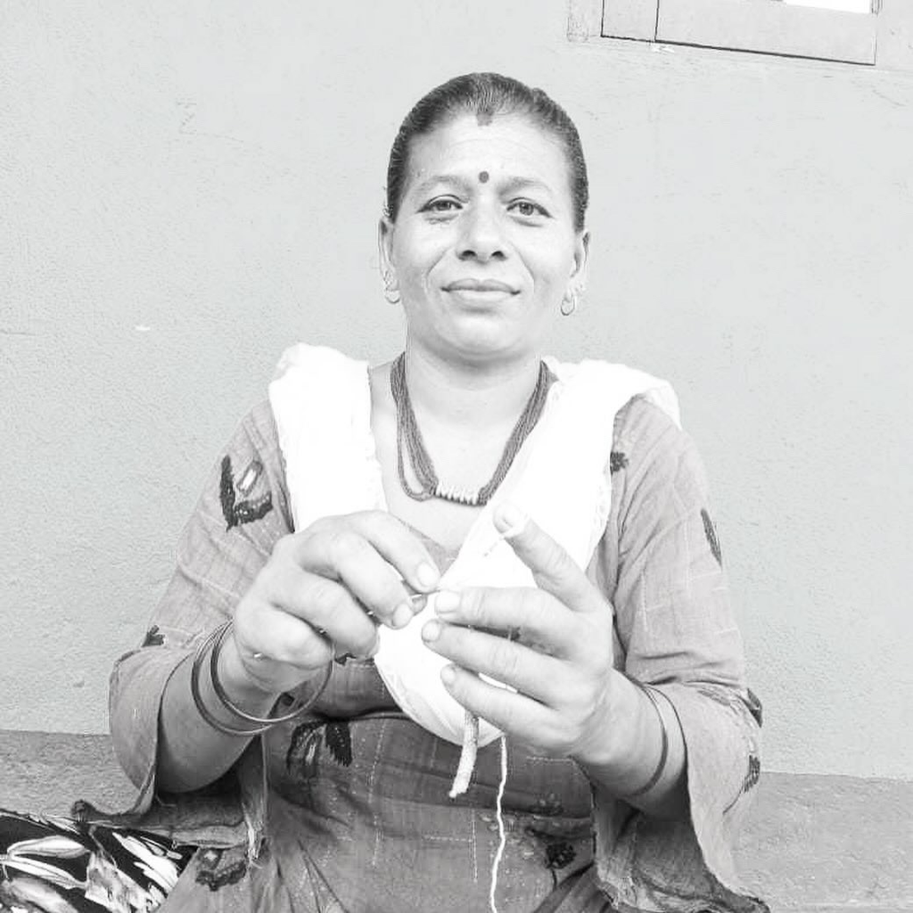 Bracelet népalais bleu roi