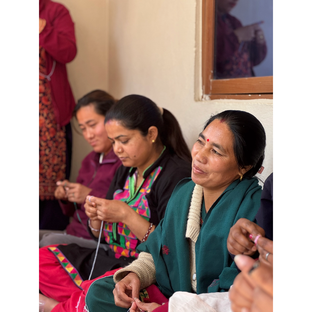 Bracelet népalais Bleu, or