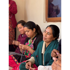 Bracelet népalais Bleu, or