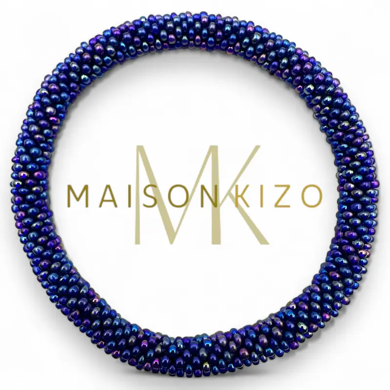 Bracelet népalais Bleu rainbow clair