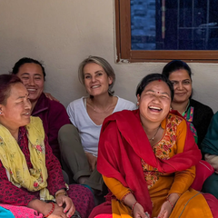 Bracelet népalais Taupe, or