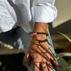 Bracelet népalais Saumon, cuivré