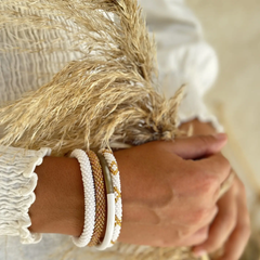 Bracelet népalais Blanc