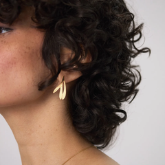 Grandes boucles d'oreille Florales