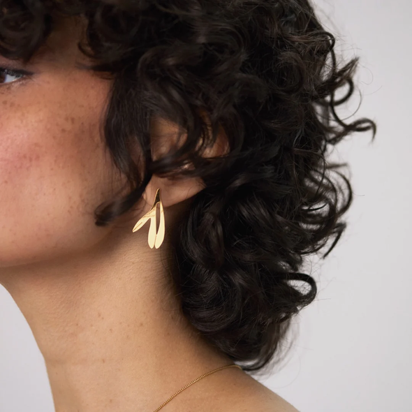 Grandes boucles d'oreille Florales