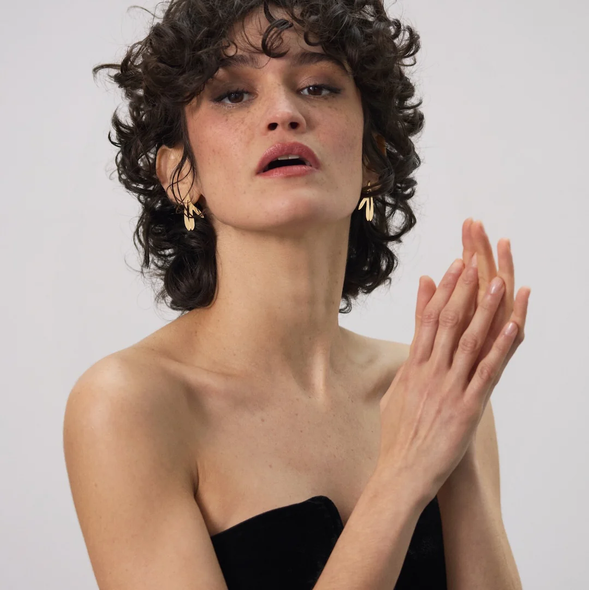 Grandes boucles d'oreille Florales