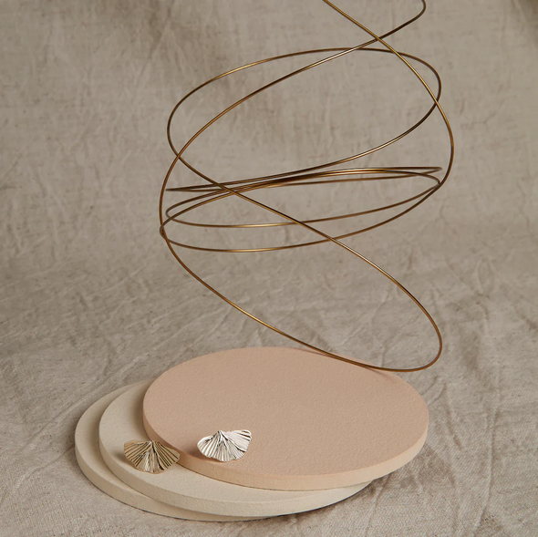 Petites boucles d'oreille Ginkgo