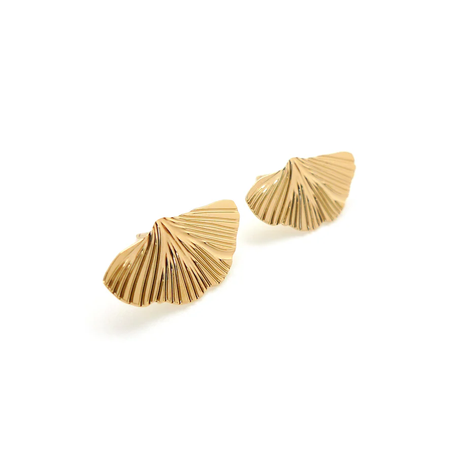 Petites boucles d'oreille Ginkgo