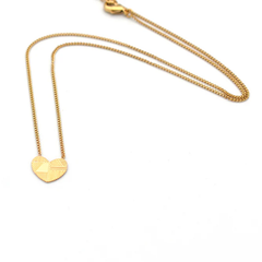 Collier Coeur strié