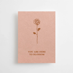Mini carte - You are here to blossom