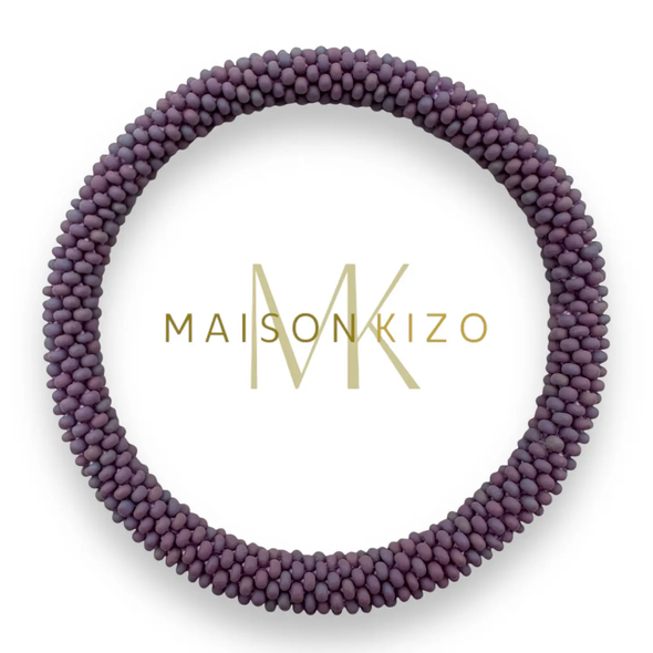 Bracelet népalais Parme perles mates