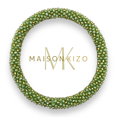 Bracelet népalais Vert, or