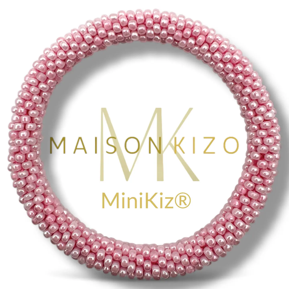 Mini Bracelet népalais Rose nacré