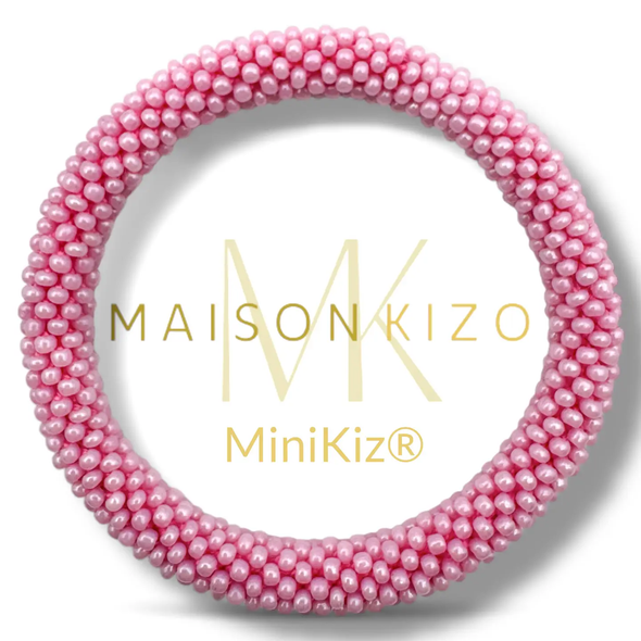 Mini Bracelet népalais Rose bonbon