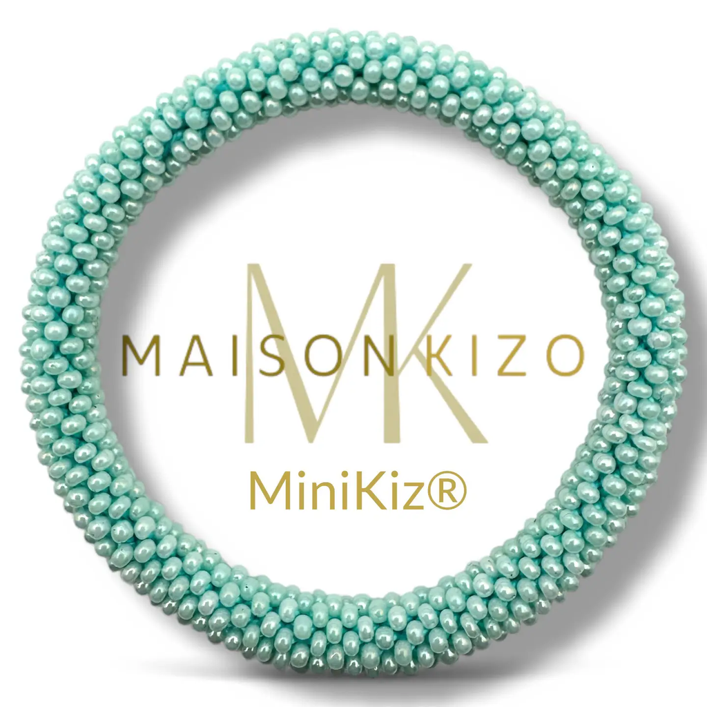 Mini Bracelet népalais Bleu turquoise